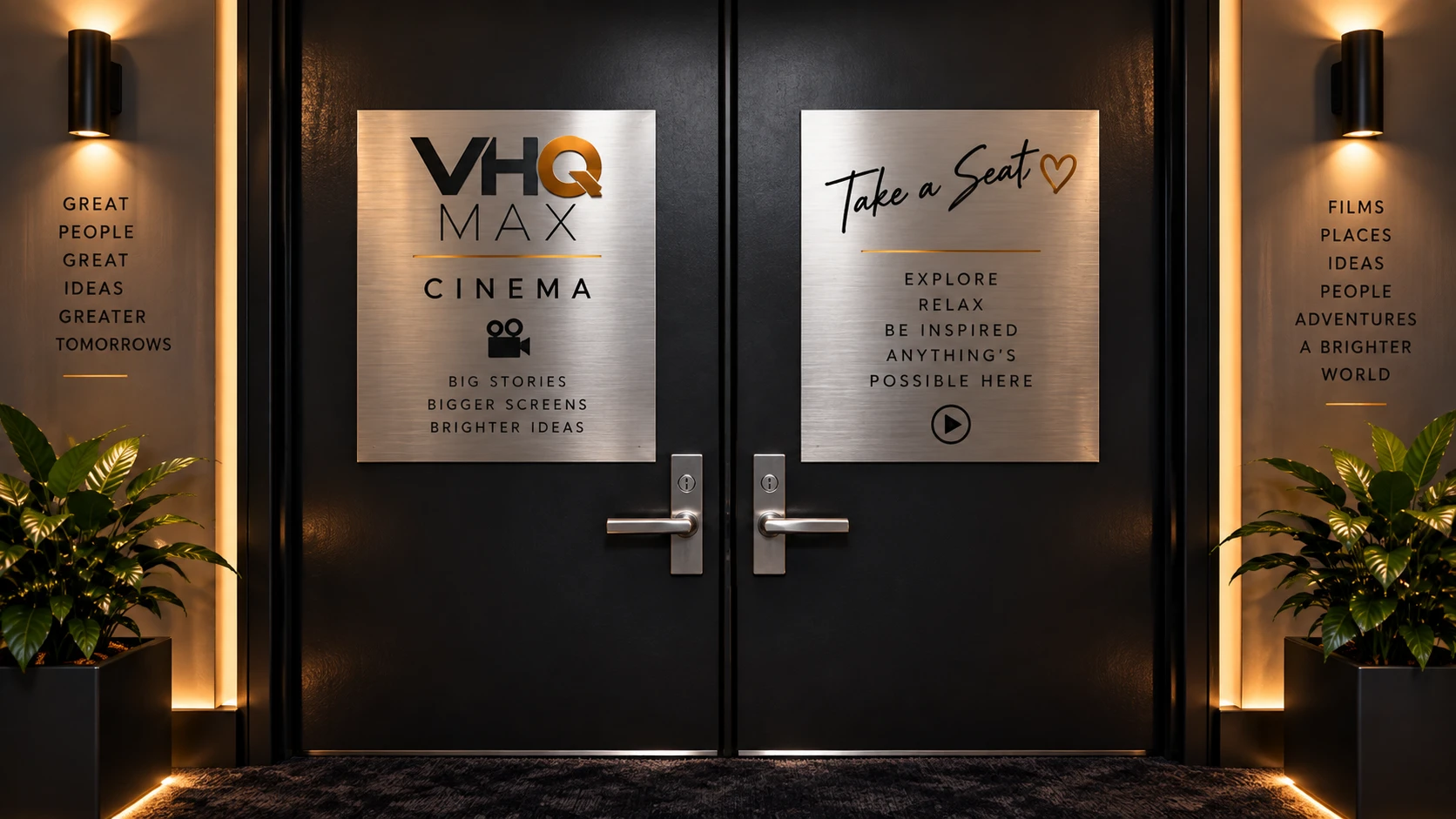 VHQ MAX Cinema entrance doors