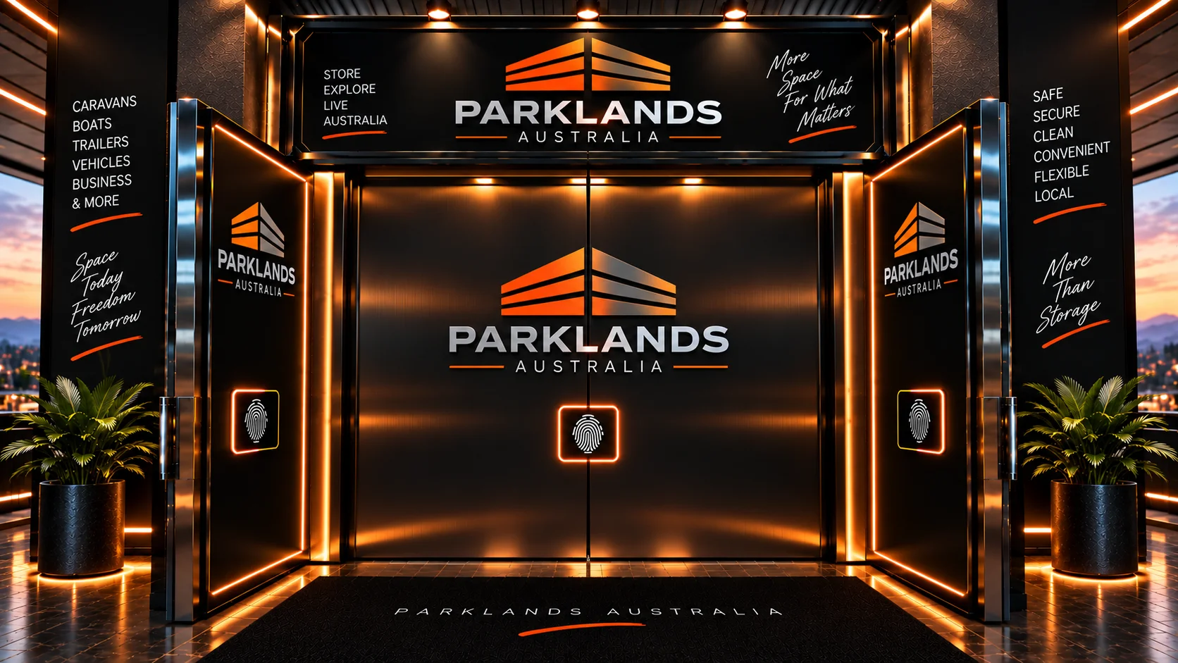 Closed Parklands Vault doors
